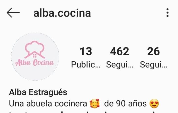 Cuenta de Instagram
@alba.cocina