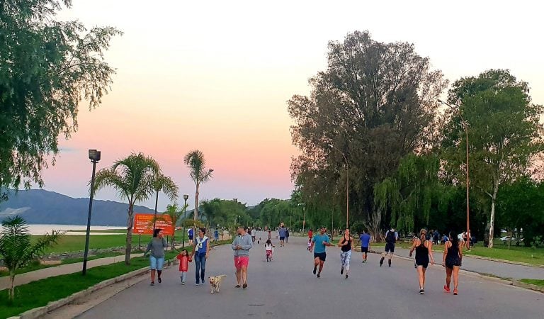 Costanera de Villa Carlos Paz, verano de 2020.