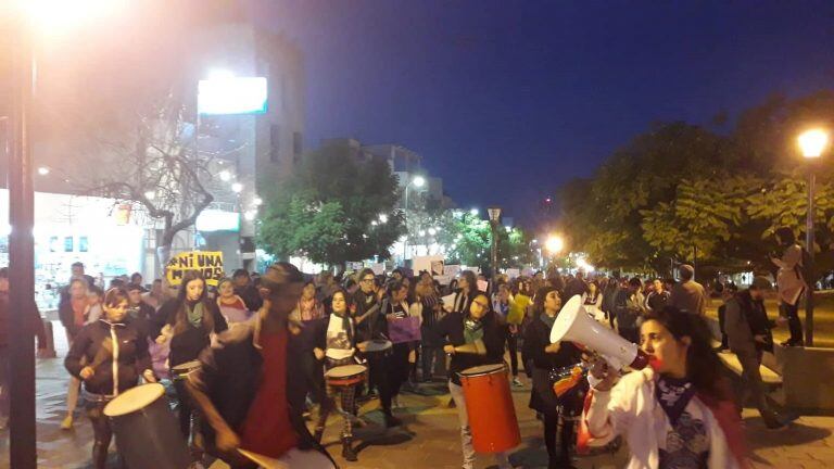 Marcha de Ni Una Menos en Alta Gracia.