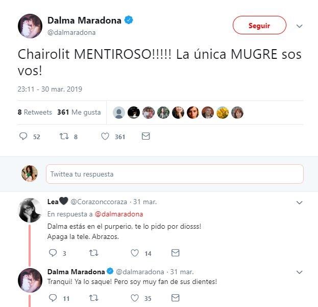 Los dichos de Dalma Maradona contra Matías Morla (Twitter)