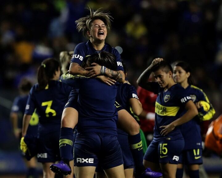 Delantera y goleadora siempre, en Boca y en la Selección Femenina de Fútbol de la AFA. (Olé)