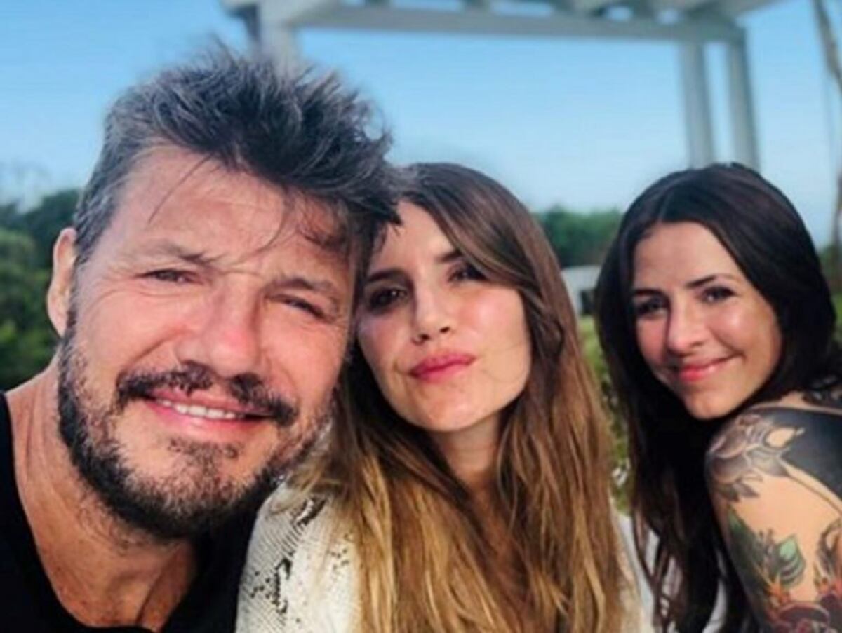 La foto retro de Marcelo Tinelli con unas pequeñas Micaela y Candelaria