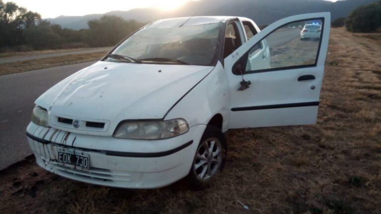 El conductor dijo que se le cruzó un jabalí.