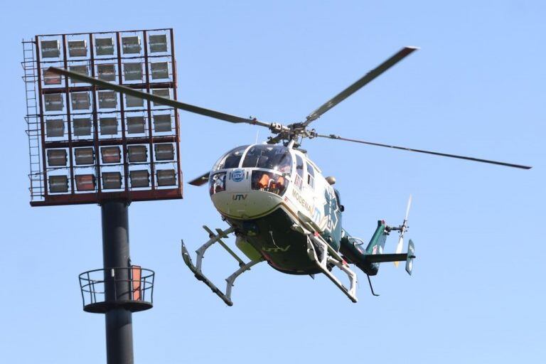 Simulacro de emergencia en el estadio Marcelo Bielsa. (@CANOBoficial)