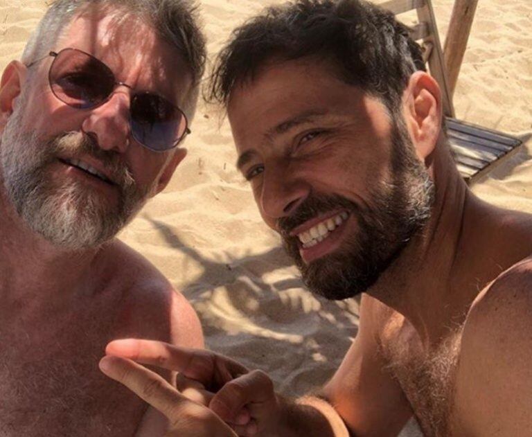 Las románticas vacaciones de Luis Novaresio y su novio (Instagram)