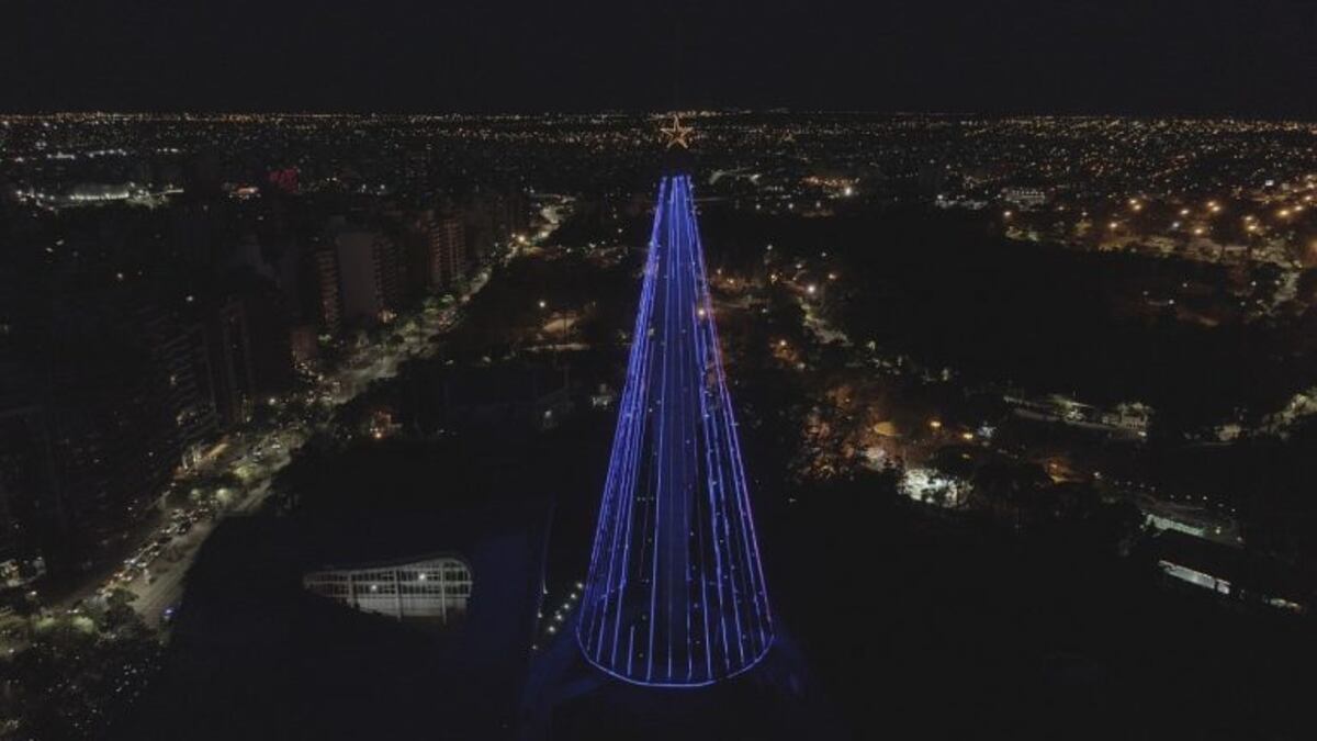 El arbolito del Faro del Bicentenario en fotos y videos