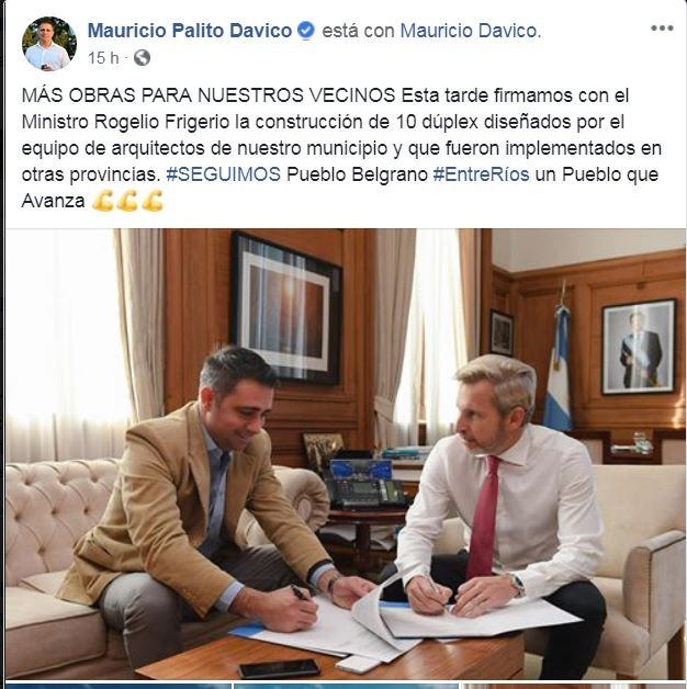 Frigerio y Davico
Crédito: Facebook