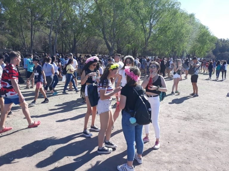 Los festejos en Embalse de Calamuchita.