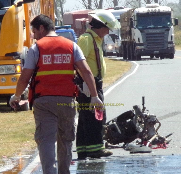 El tremendo accidente ocurrió en la localidad de Laborde.