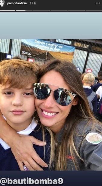 Pampita y Benjamín Vicuña coincidieron en el primer día de clases de sus hijos. (Foto: Instagram)