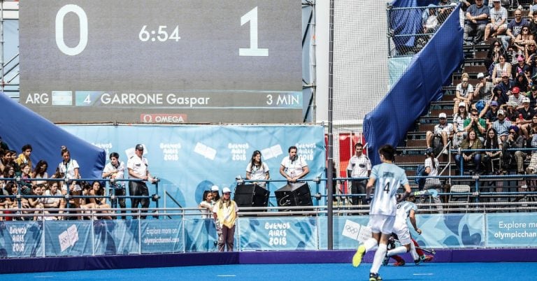 Gaspar Garrone anotó en el triunfo ante Polonia.