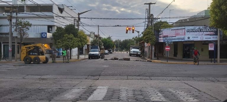 Tareas de bacheo en Jesús María (Prensa Municipio)