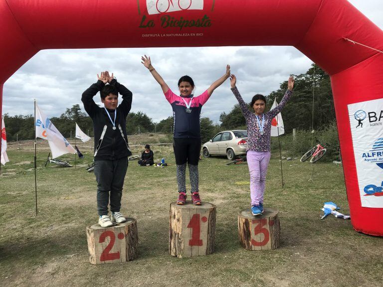 Ganadores  mountain bike Tolhuin, Tierra del Fuego