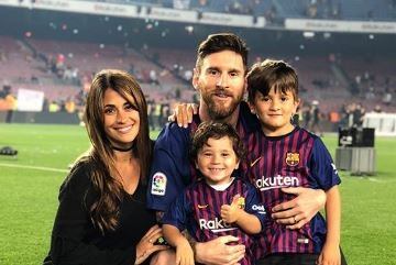 Messi y su familia