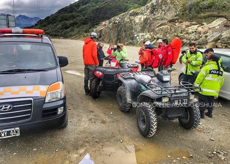 Rescate del CAU en estancia Túnel.