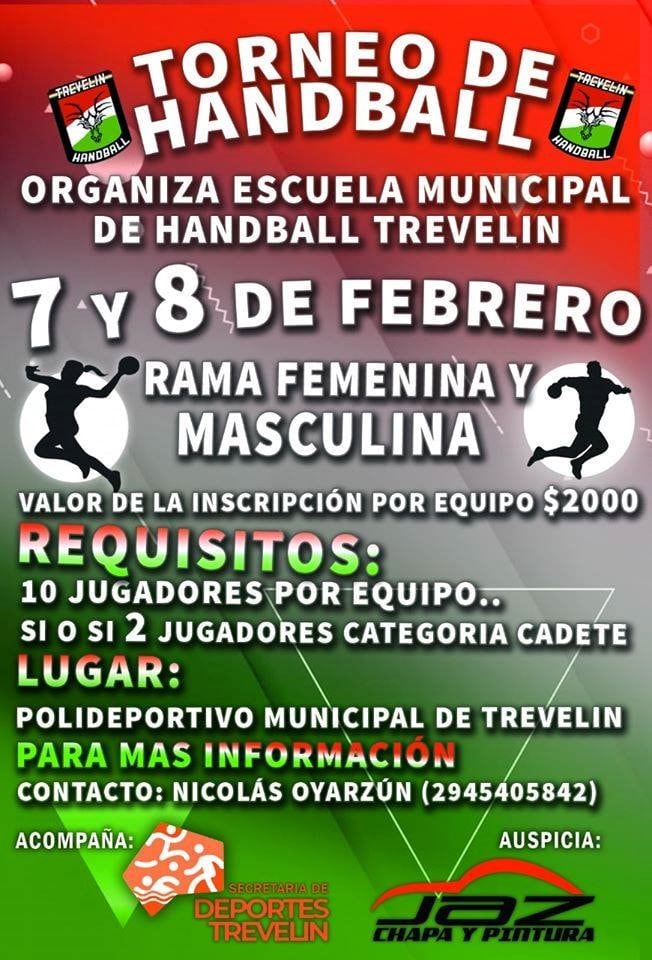 Afiche del torneo que se va a jugar en Trevelin.