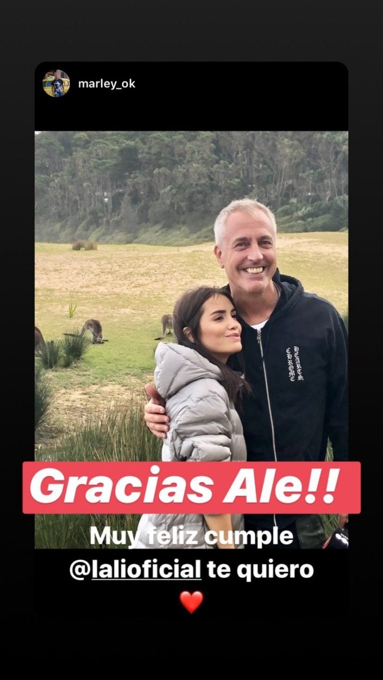 Saludos de famosos a lali