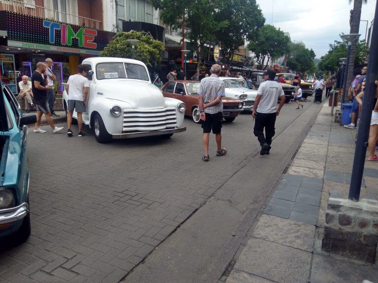 La primera de las actividades se llevó a cabo en pleno centro de Carlos Paz.