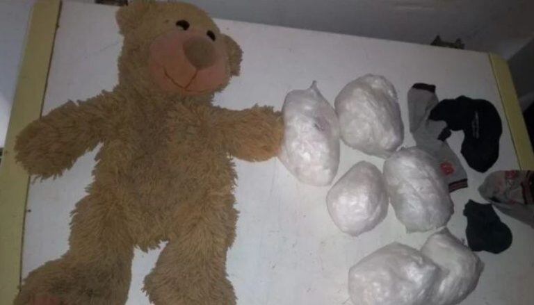 El peluche con cocaína.