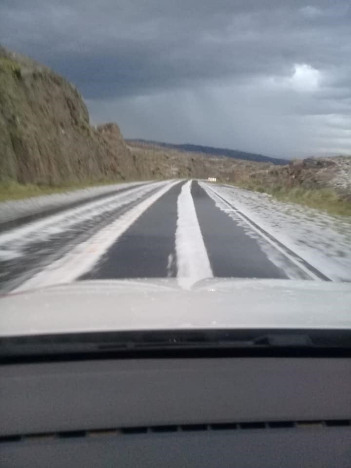 Tormenta de granizo en las Altas Cumbres