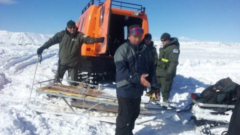 El fuerte temporal produjo una intensa cantidad de nieve.