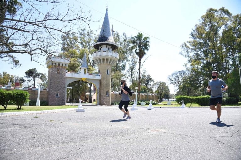 Entre las nuevas aperturas en el marco de la cuarentena, abrió el circuito aeróbico de la República de los Niños (Municipalidad de La Plata)