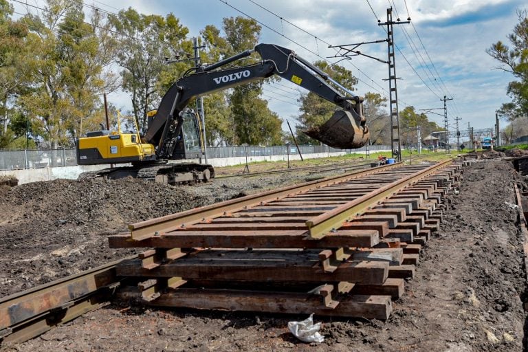 Obras en la línea Roca. (crédito: Trenes Argentinos)