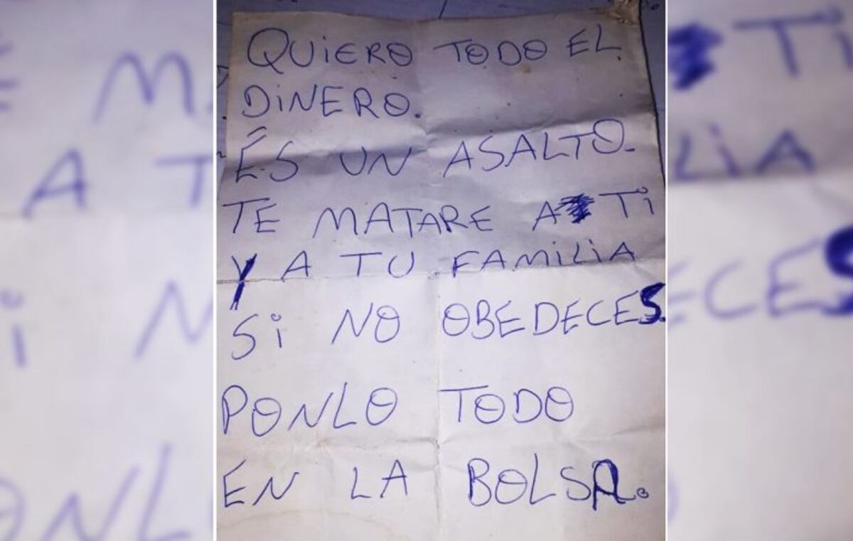 Detuvieron en Iguazú a brasileño que robaba exhibiendo una nota con sus exigencias y amenazas