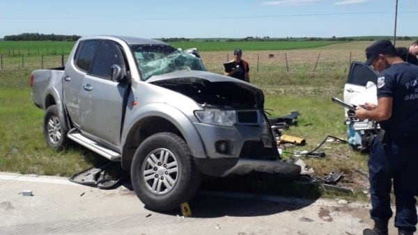 Terrible accidente frontal en San Luis (Foto: Walter Mauriño)