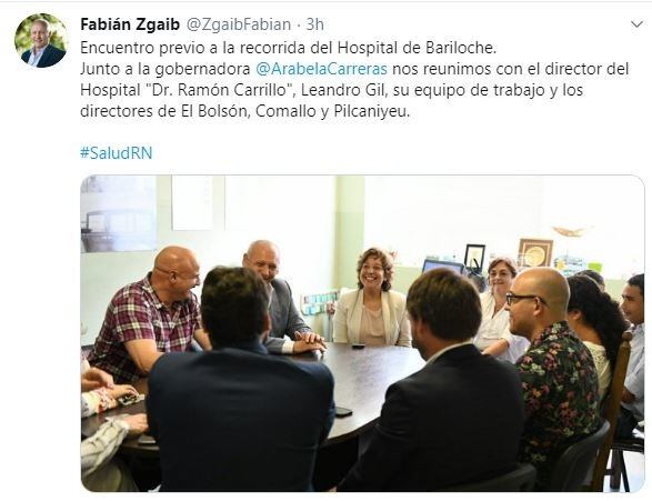 Fabián Zgaib, ministro de Salud (web).