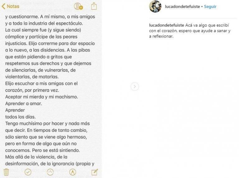 Reflexión de Luca Bocci.