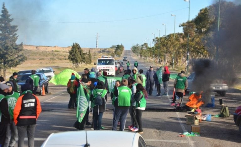 Manifestaciones en Rawson.