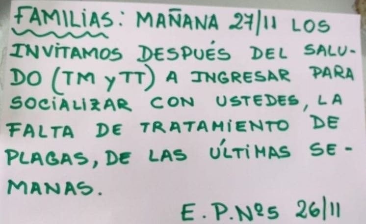 Las autoridades tratarán la situación con las familias (web).