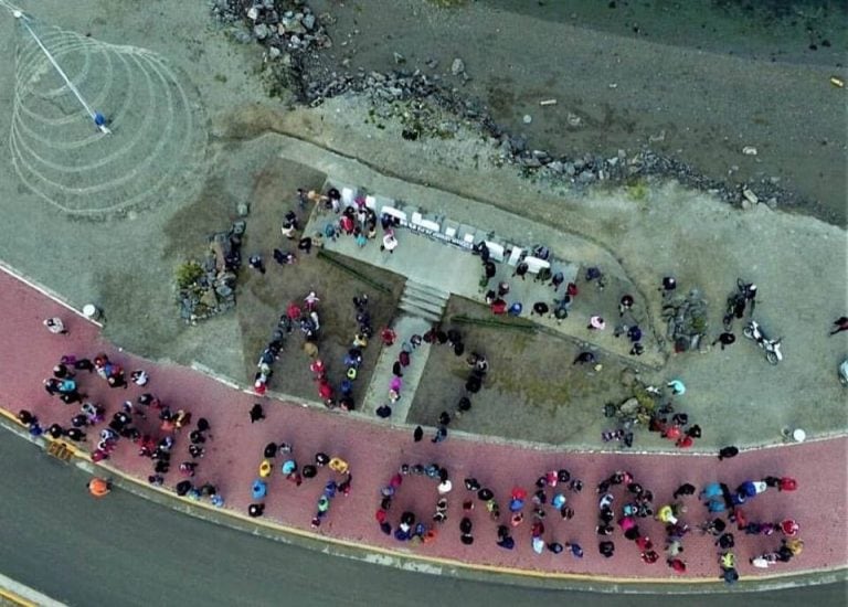 Manifestación "No a las Salmoneras en el Beagle" Ushuaia @Asociación Manekenk