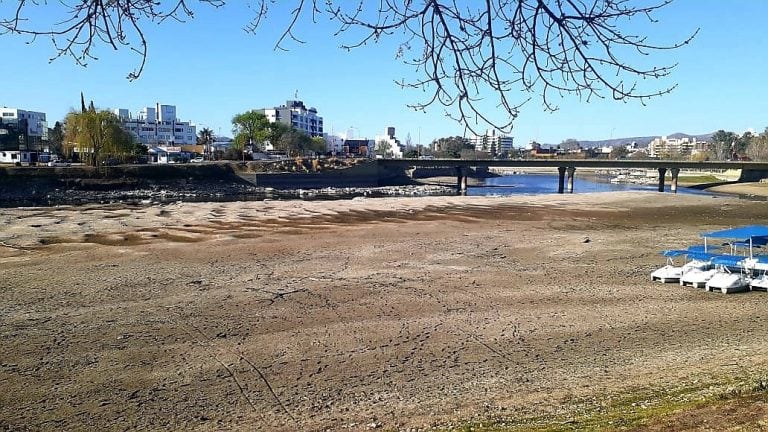 El estado del río San Antonio en la ciudad de Villa Carlos Paz.