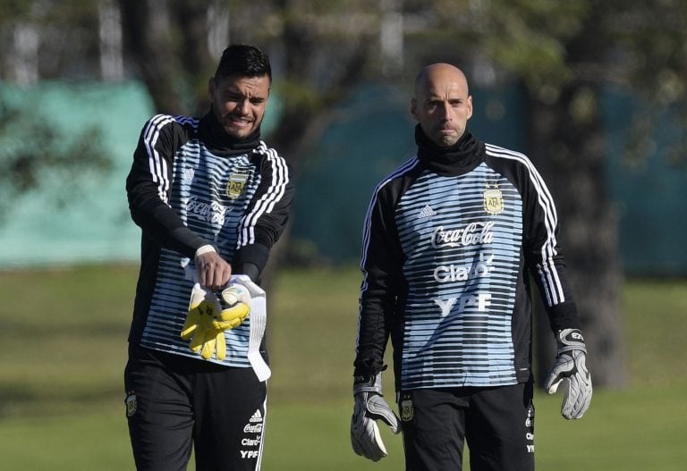 Sergio Romero y Willy Caballero.