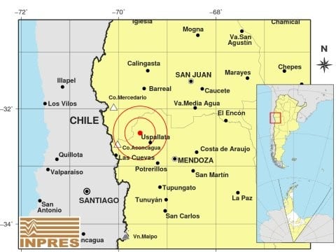 Sismo en Mendoza.