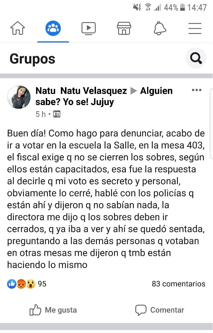 Electores expresaron sus dudas sobre la obligatoriedad de no pegar la solapa del sobre con el voto.