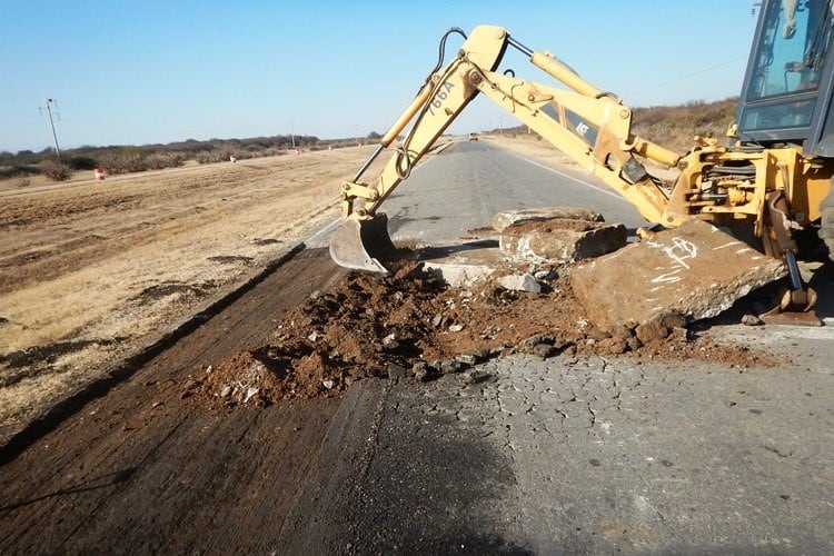 Repavimentación de la Autopista de los Comechingones