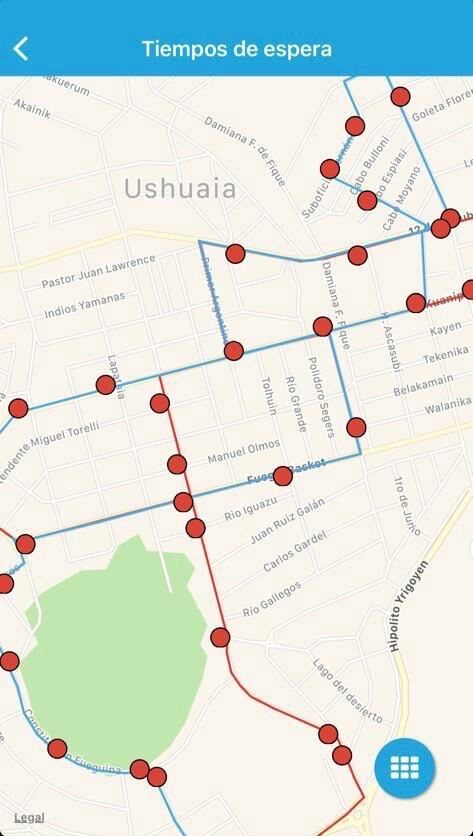 UISE- App y recorrido Ushuaia