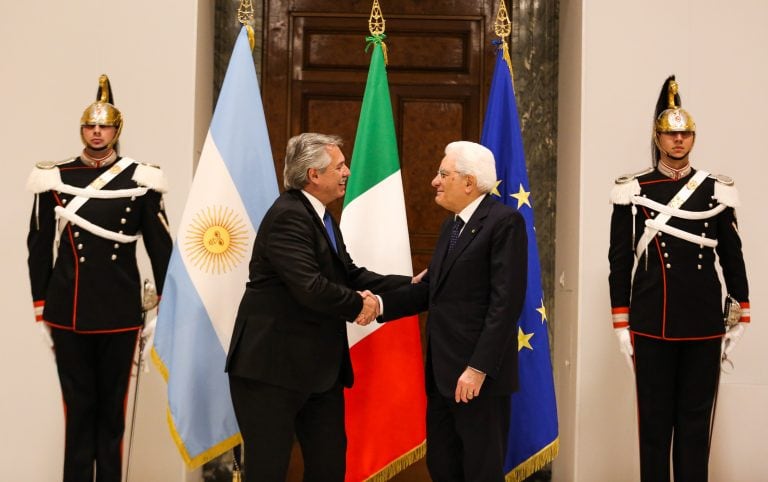 El presidente Alberto Fernández mantuvo una audiencia con el presidente de Italia, Sergio Mattarella.