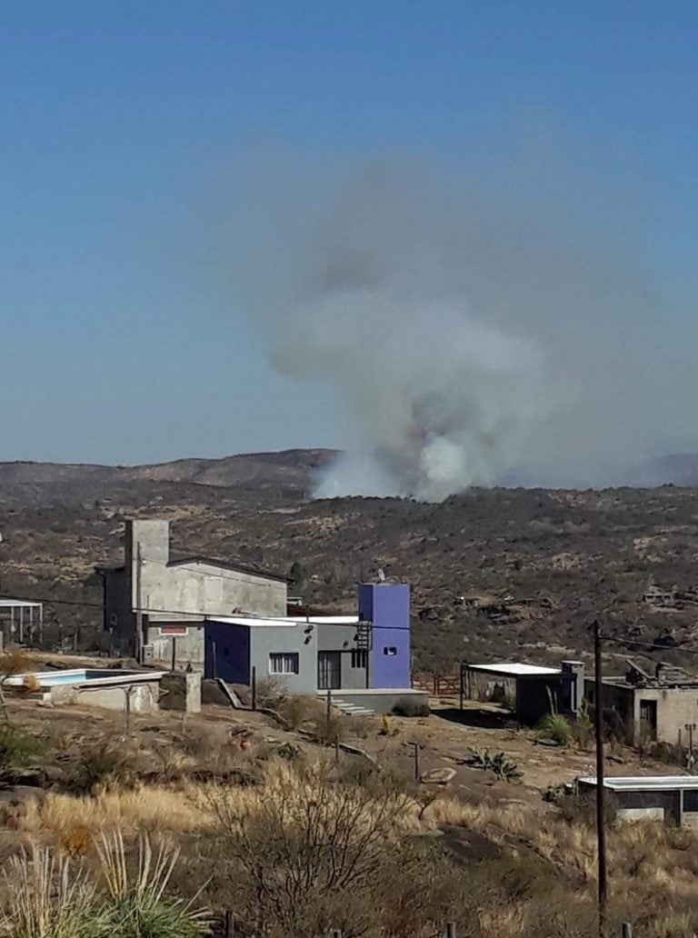 Incendio forestal en Cabalango.