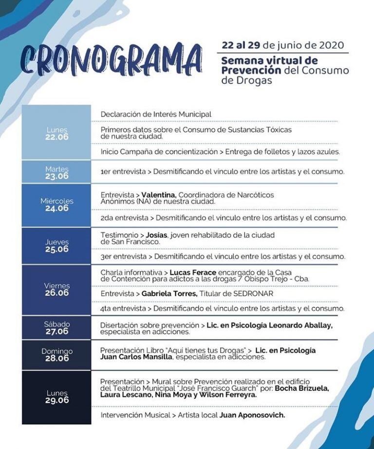 Semana de la Prevención del Consumo de Drogas en Arroyito