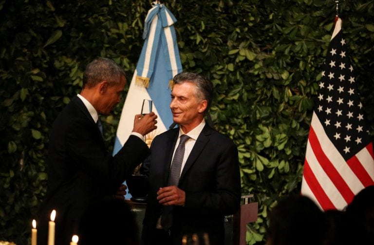 Macri y Obama en el Centro Cultural