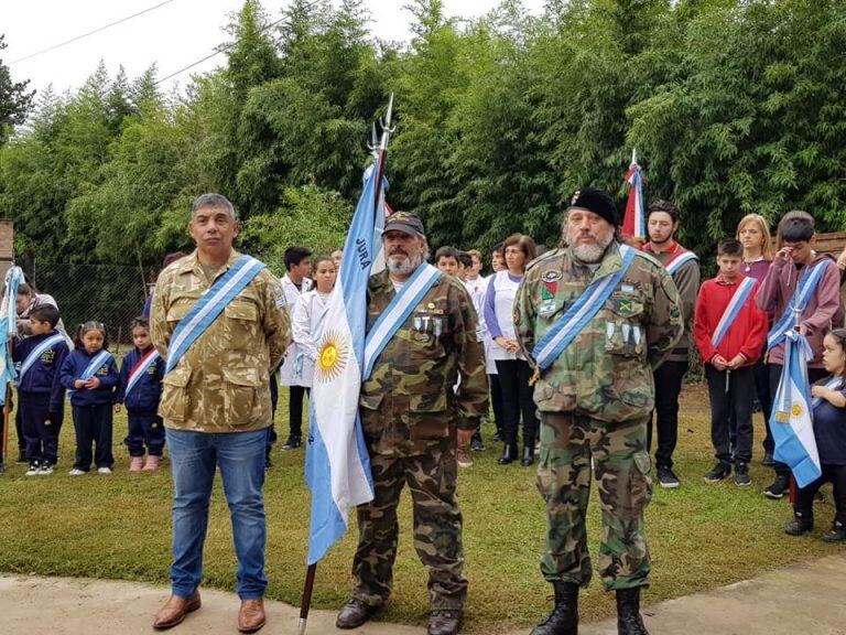 Ex combatientes de Malvinas. (Foto: Municipalidad de Mendiolaza)