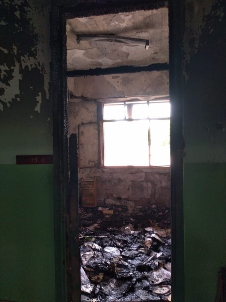 Incendio en la Escuela Nº 5