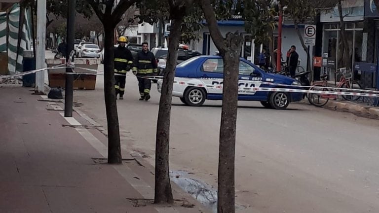 Escape de gas en la zona centrica de Arroyito