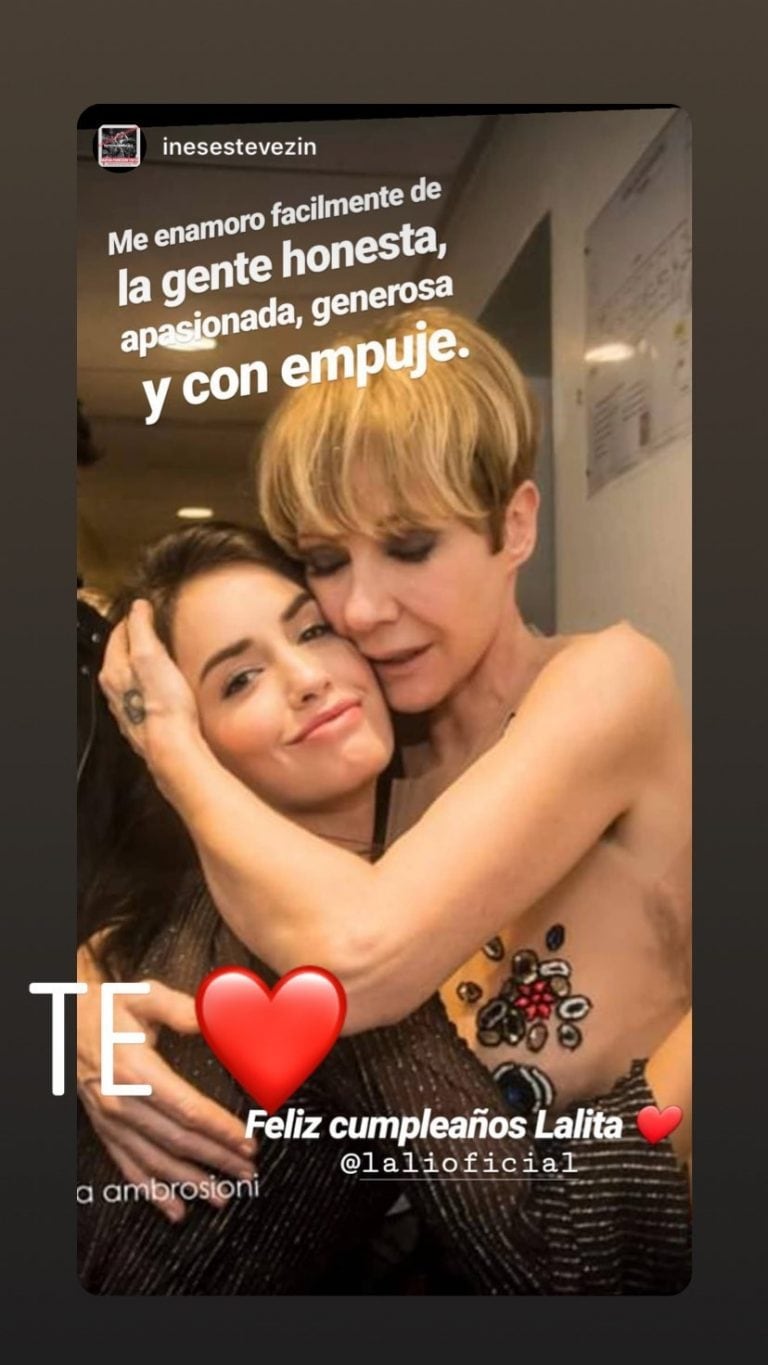 Saludos de famosos a lali