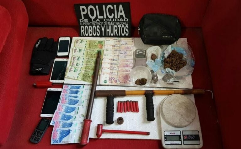 El resultado del allanamiento de la División Robos y Hurtos de la Policía de la Ciudad (crédito: Policía de la Ciudad)