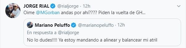 Jorge Rial y la posible vuelta de Gran hermano. (Twitter)